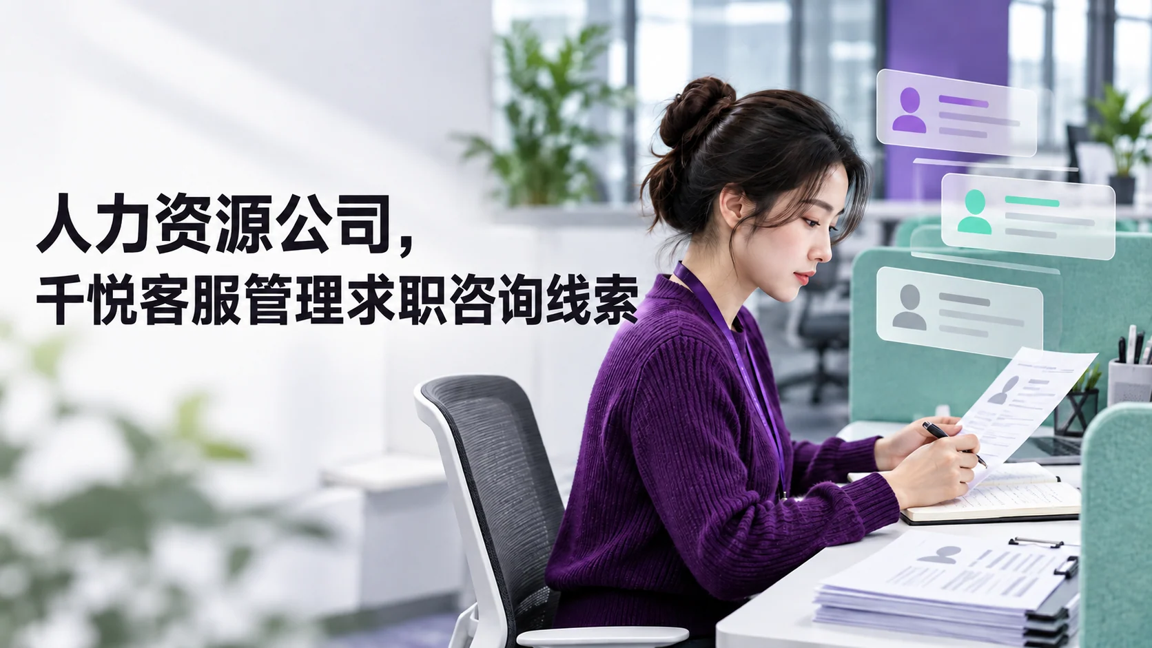 人力资源公司,千悦客服管理求职咨询线索